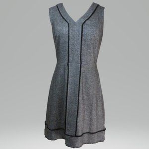Banana Republic  6P Black and Gray Sheath Dress